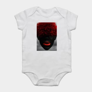 Red hair red lips teeshirt Baby Bodysuit